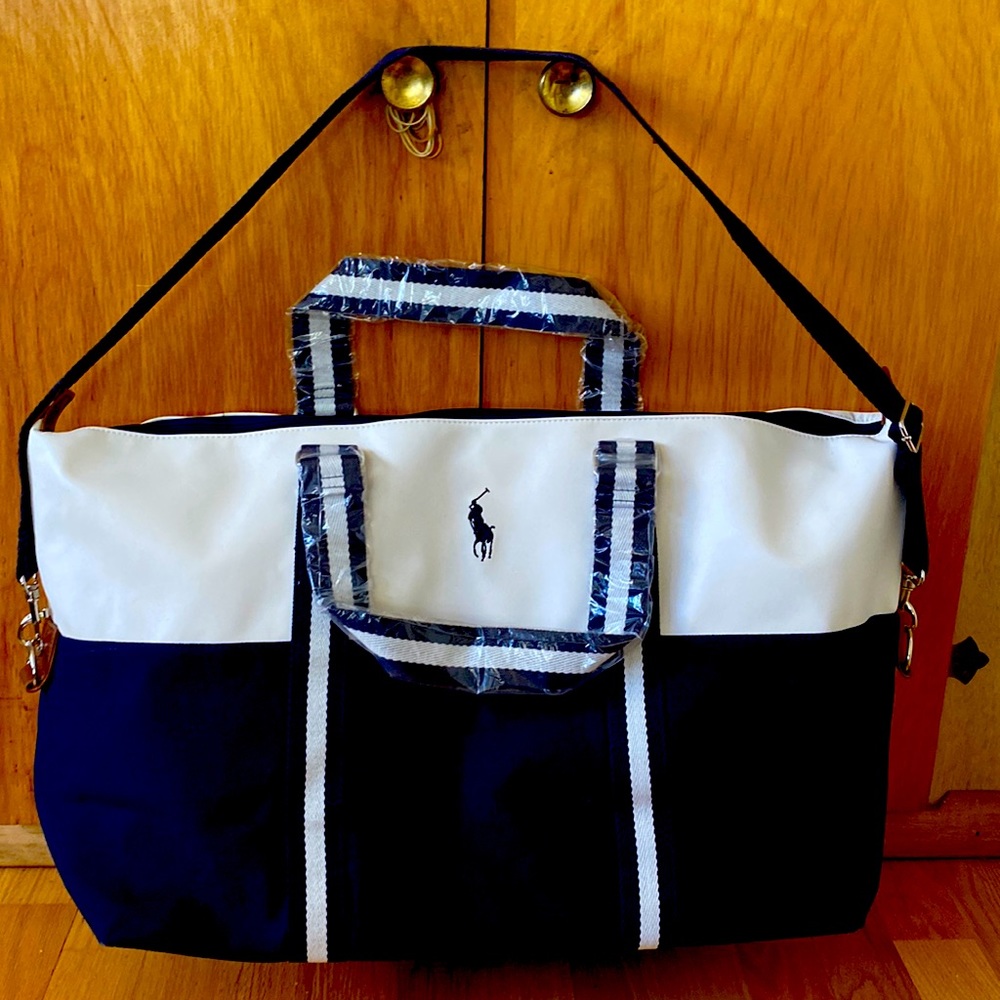 Navy Nautical Polo Ralph Lauren Duffle Bag